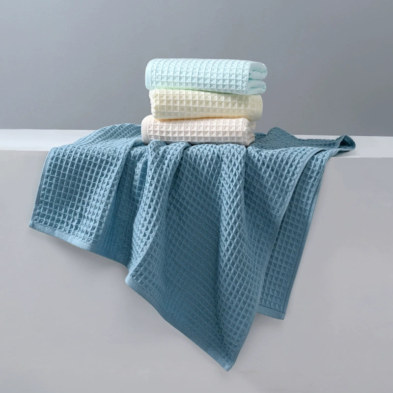 Waffle Weave Bath Towel Set - StuffedHome