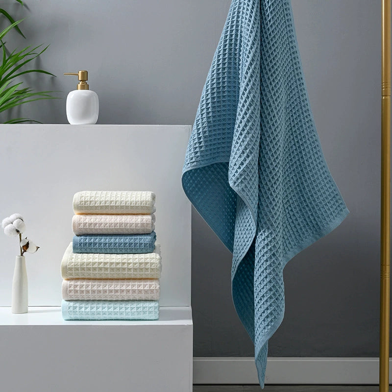 Waffle Weave Bath Towel Set - StuffedHome