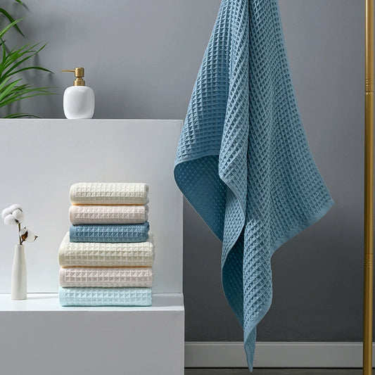 Waffle Weave Bath Towel Set - StuffedHome