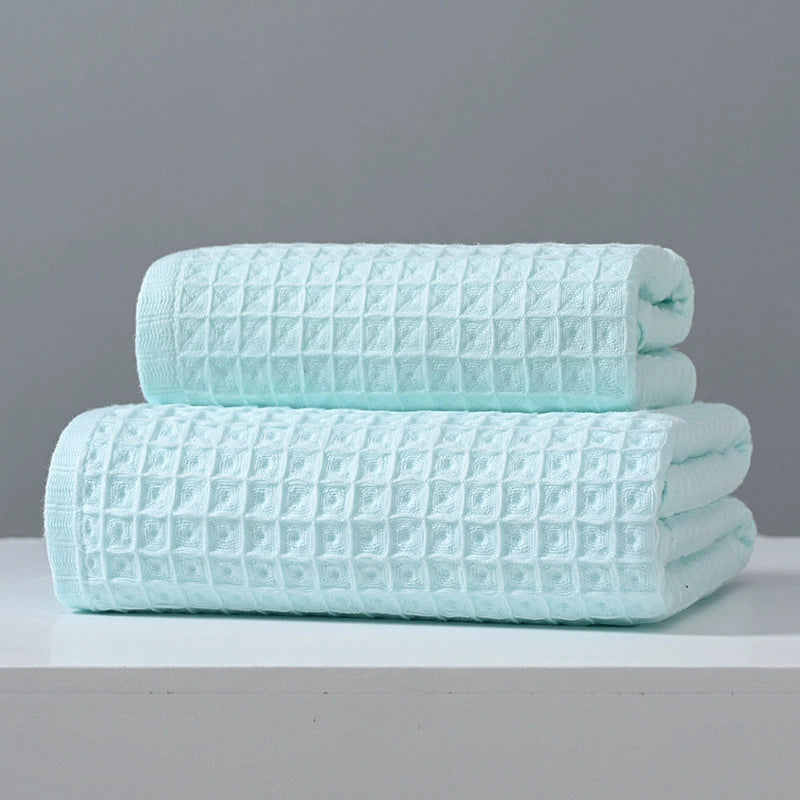Waffle Weave Bath Towel Set - StuffedHome
