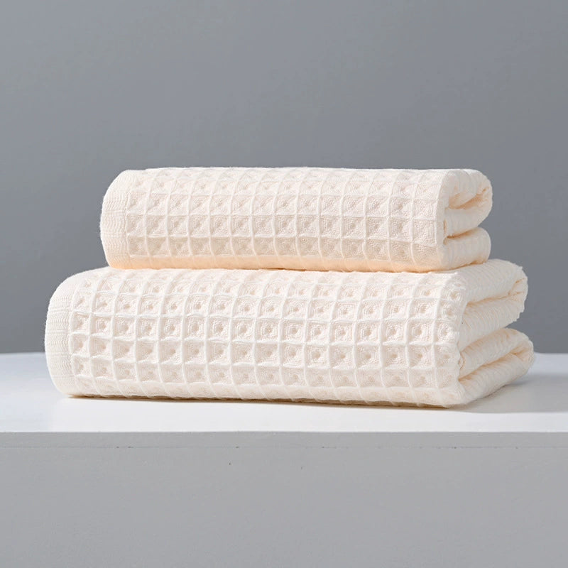 Waffle Weave Bath Towel Set - StuffedHome