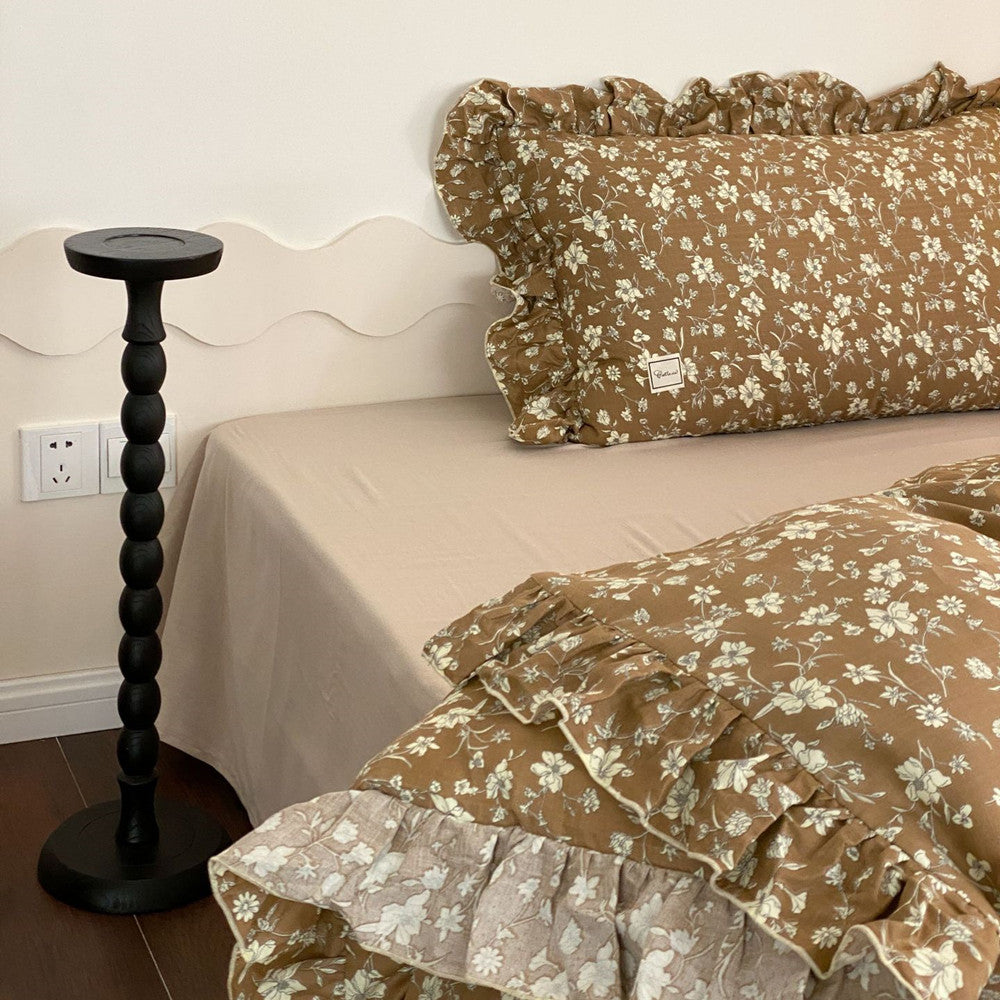 Earth Tone Floral Bedding Set - StuffedHome