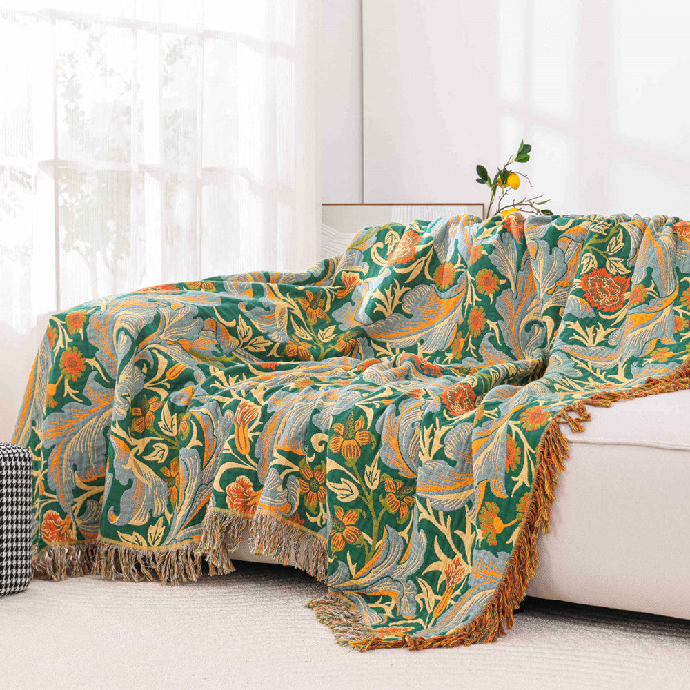 woven cotton throw blanket throw