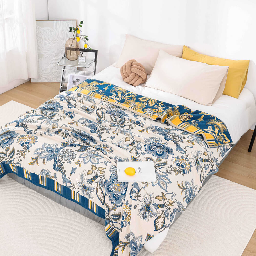 Summer Cotton Throw Blanket - StuffedHome