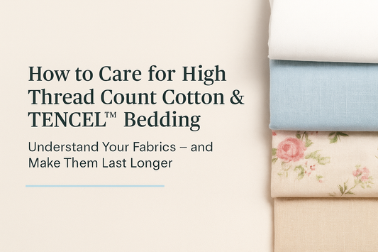 How to Care for High Thread Count Cotton & TENCEL™ Bedding