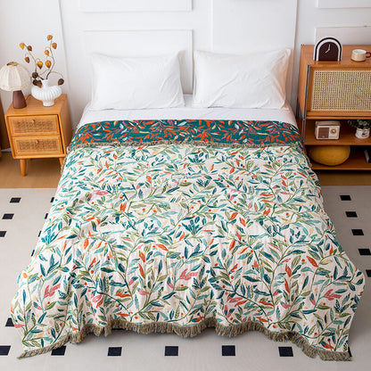 Couverture Jacquard réversible