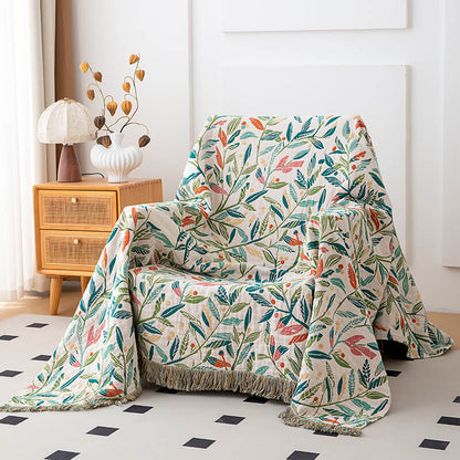 Couverture Jacquard réversible