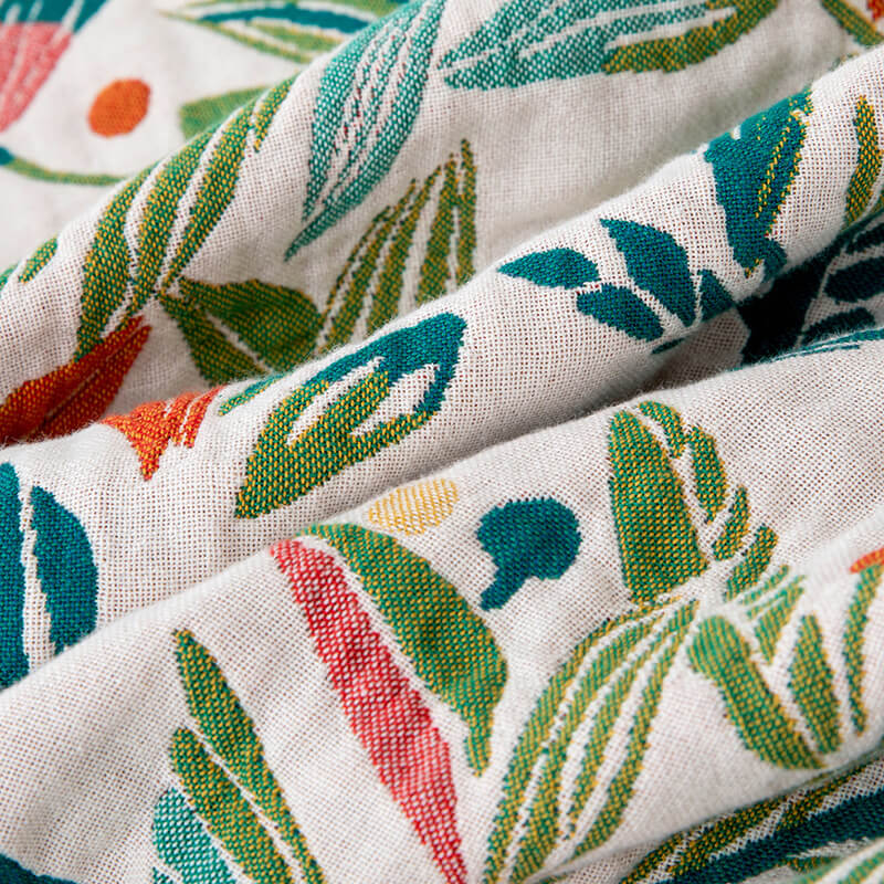 Couverture Jacquard réversible