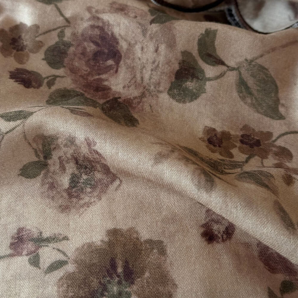 Vintage Rose Ruffle Bedding Set – Cottage Cotton Muslin