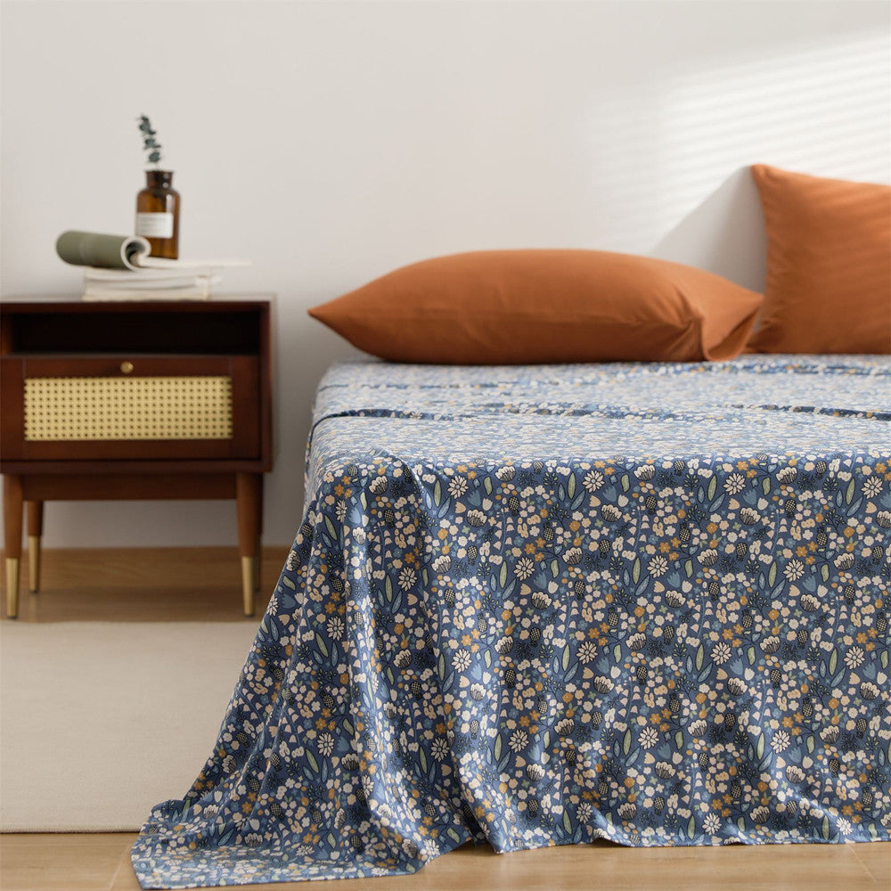 Cotton floral bed sheets