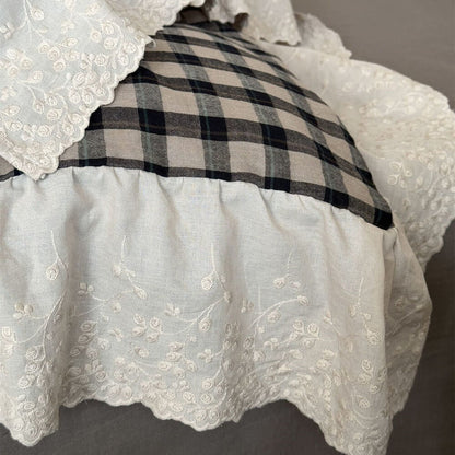 Gingham Cotton Bedding Set – 4-Piece