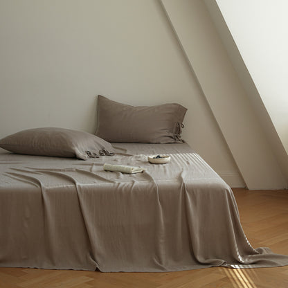 Seidiges Bettlaken-Set