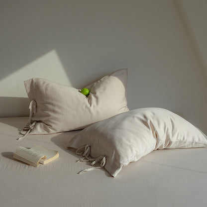 Lyocell Tie Pillowcase Set – Soft Bow Closure