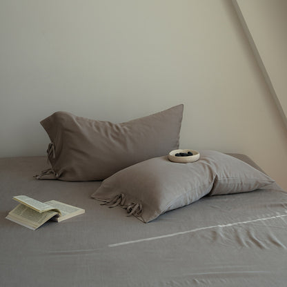 Lyocell Tie Pillowcase Set – Soft Bow Closure