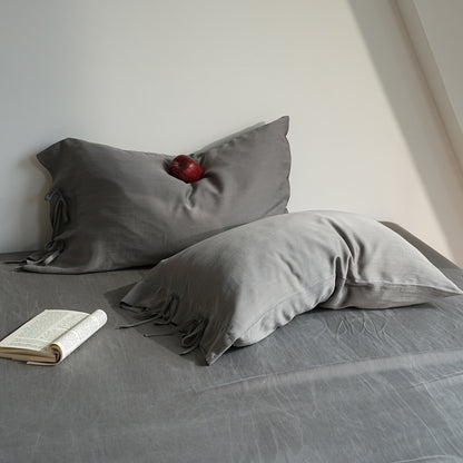 Lyocell Tie Pillowcase Set – Soft Bow Closure