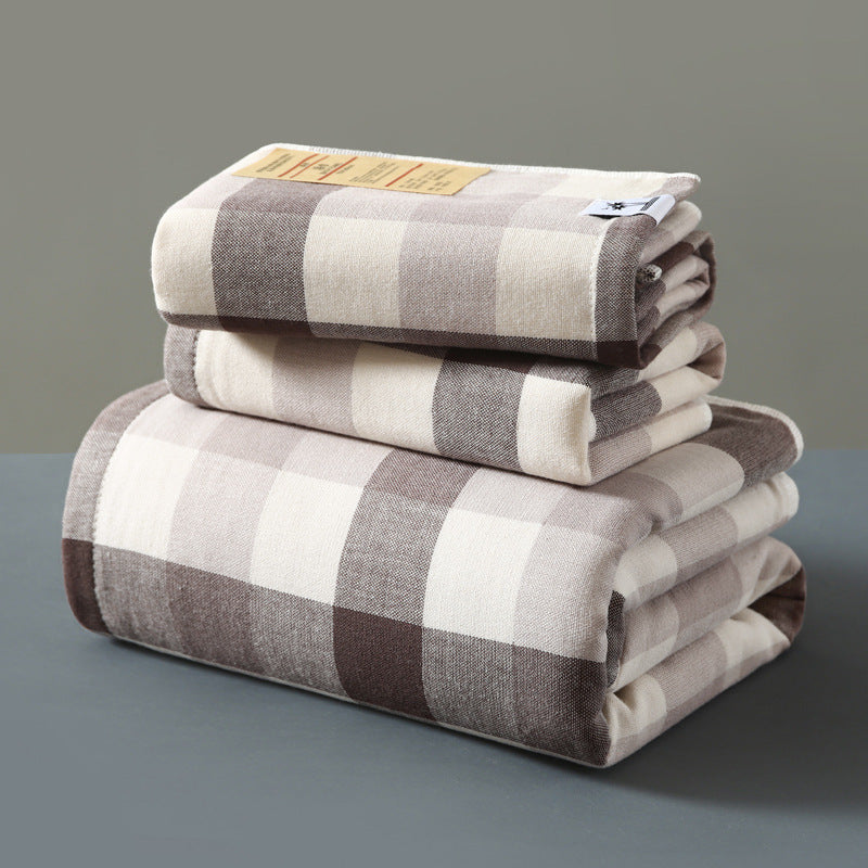 Plaid-home-towel-sets