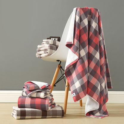 Plaid-vintage-towel-sets