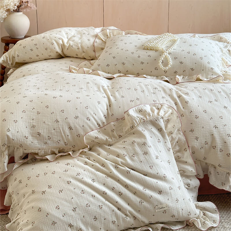 Twin size cotton bedding set