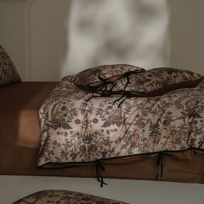 Vintage Floral Long-Staple Cotton Bedding Set