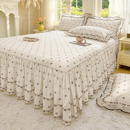 Ditsy Floral Quilted Bed Skirt