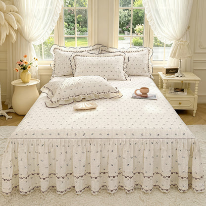 Ditsy Floral Quilted Bed Skirt