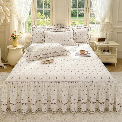 Ditsy Floral Quilted Bed Skirt