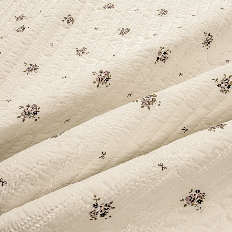 Ditsy Floral Quilted Bed Skirt