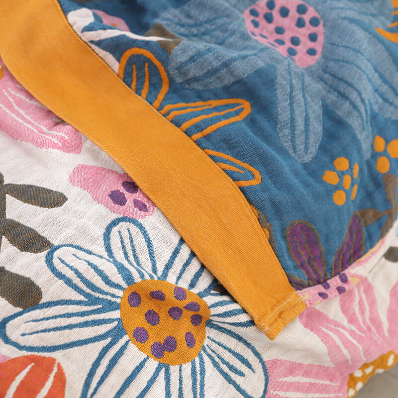 Vintage Floral Throw Blanket