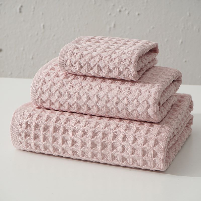 Cotton Waffle Bath Towel Set