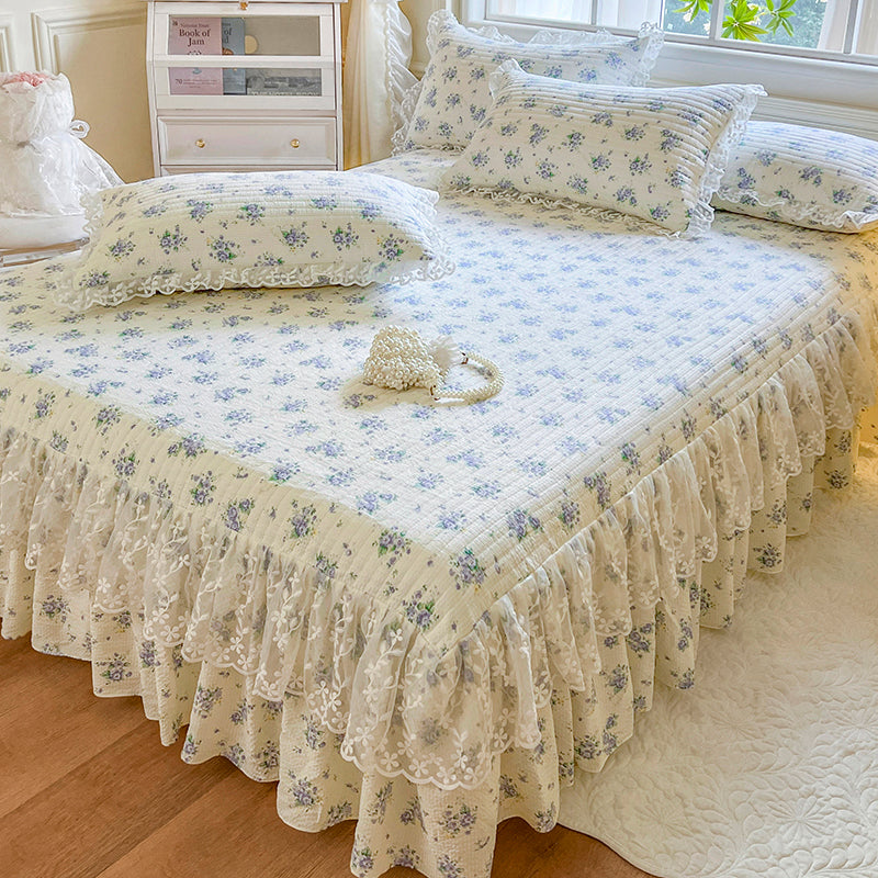 cotton bed skirt