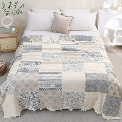 cotton throw blanket for bed