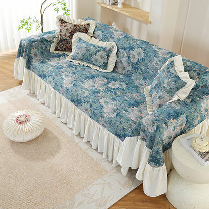 floral couch vintage