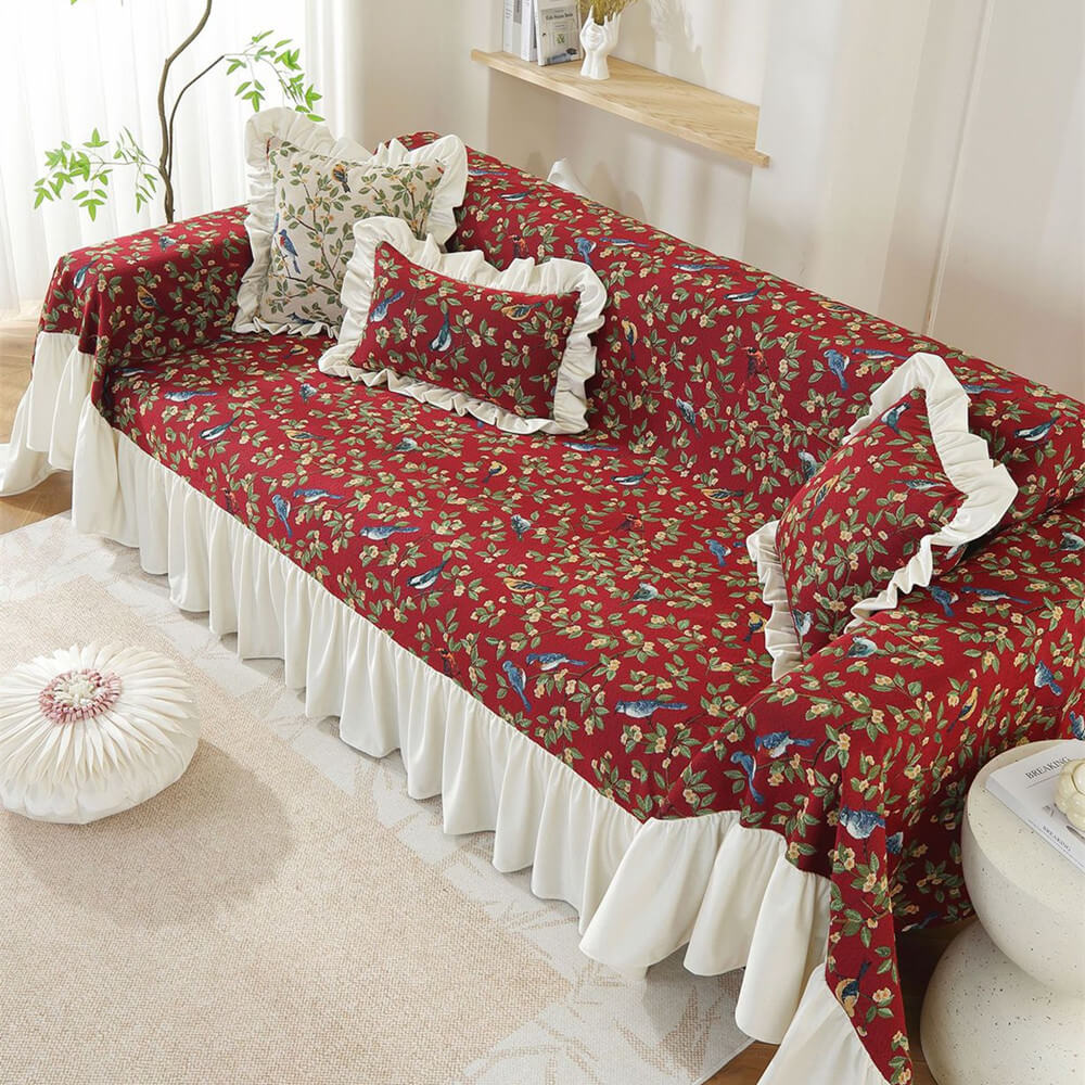 floral print couch cover