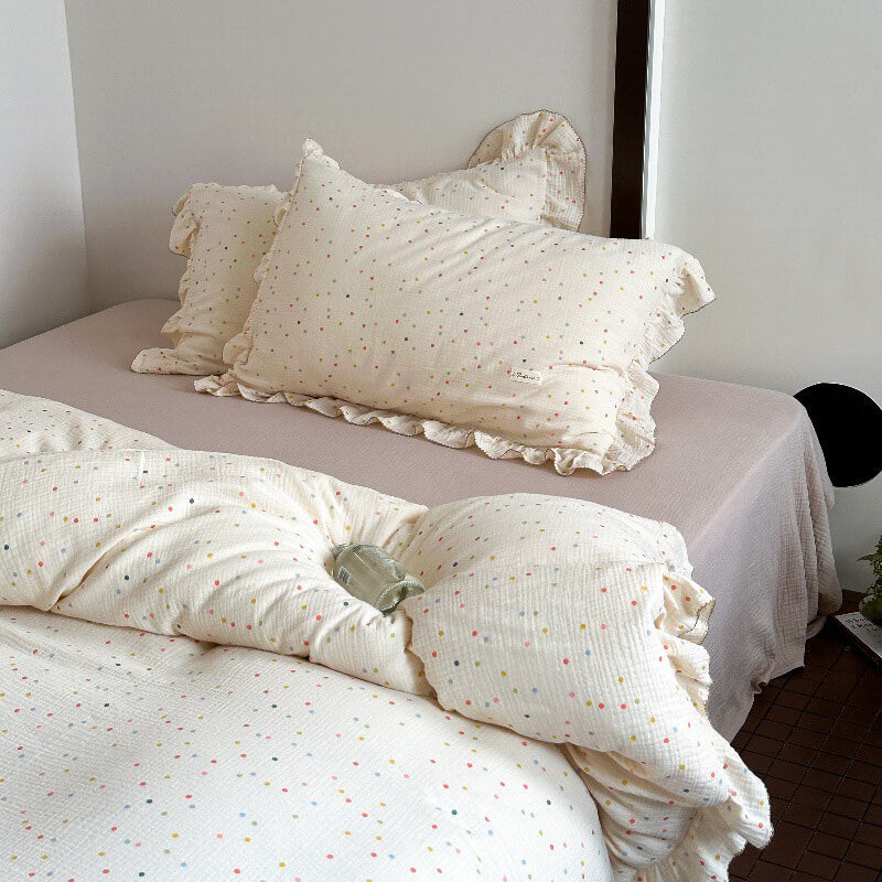 polka dot bedding set