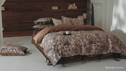 Vintage Floral Long-Staple Cotton Bedding Set