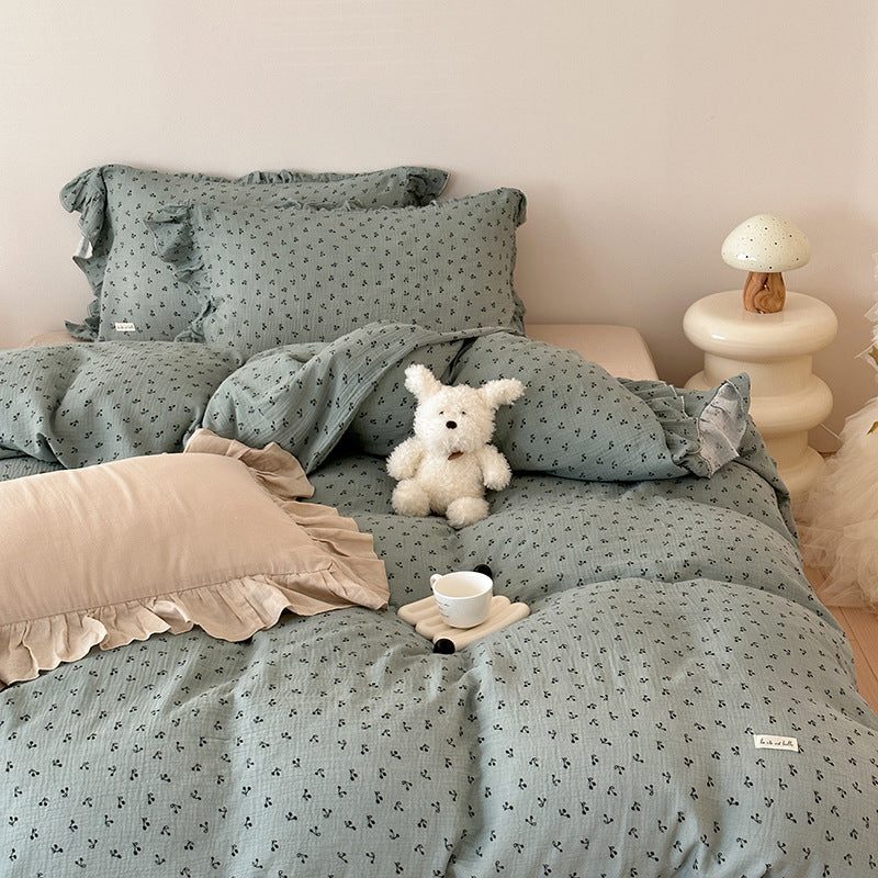 ruffle bedding duvet cover