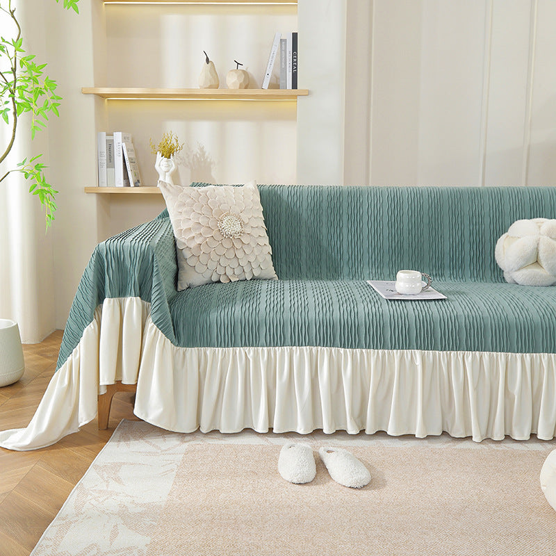 ruffle sofa slipcover