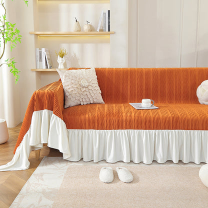 ruffled sofa cover