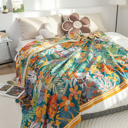 Tropical Paradise Throw Blanket – Sofa & Bed Accent