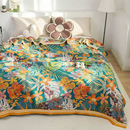 Tropical Paradise Throw Blanket – Sofa & Bed Accent