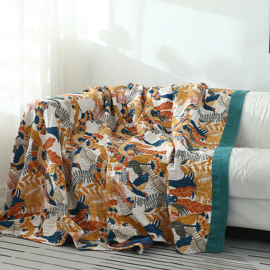 tropical throw blanket